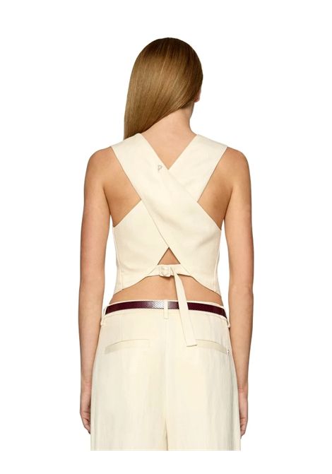 Gilet dondup donna DJ676 IF0041D slim twill lino pe25 DONDUP | Gilet | DJ676IF0041D XXX004